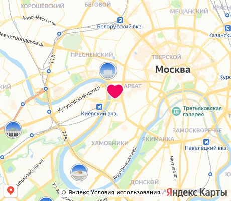 На карте