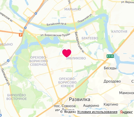 На карте