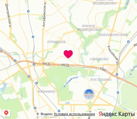 На карте