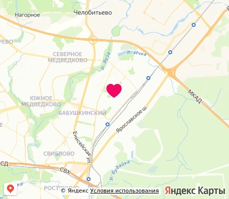 На карте