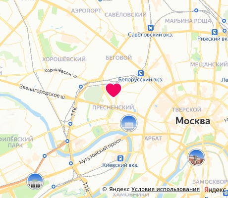 На карте