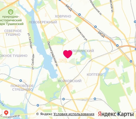 На карте