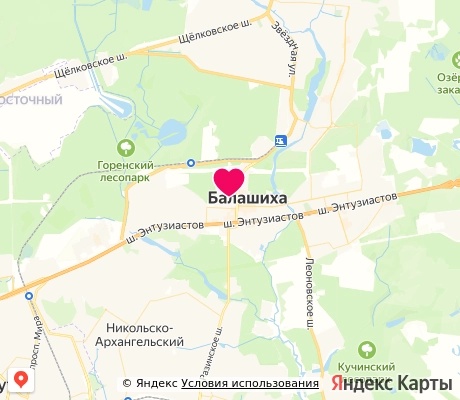 На карте