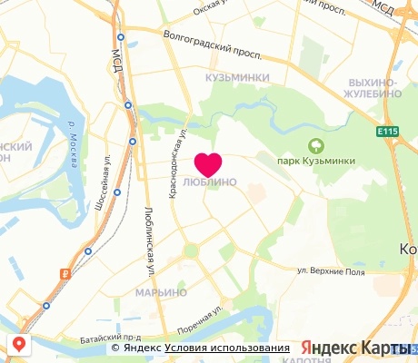 На карте