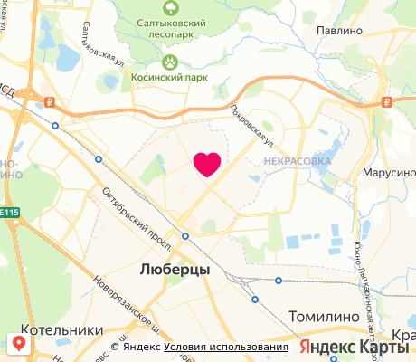 На карте