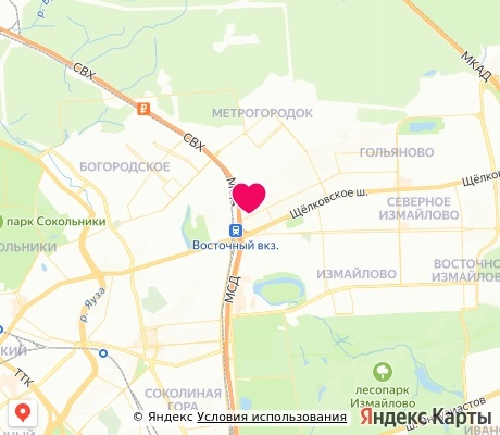 На карте