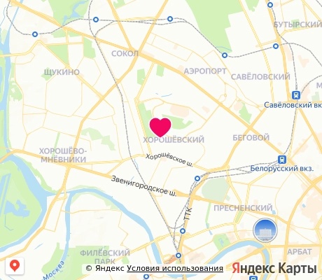 На карте
