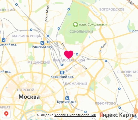 На карте