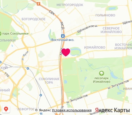 На карте