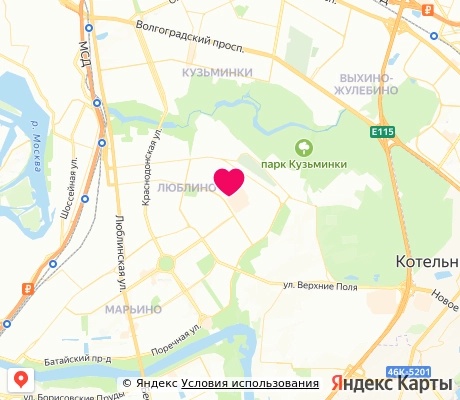 На карте