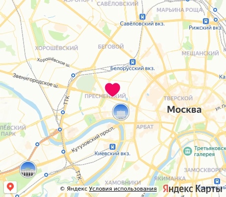 На карте