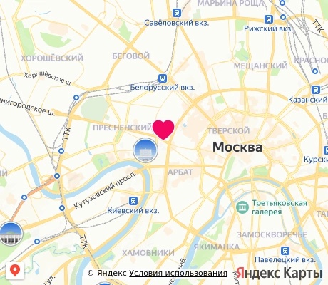 На карте