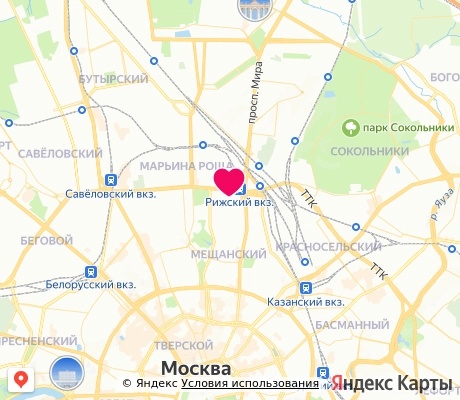 На карте