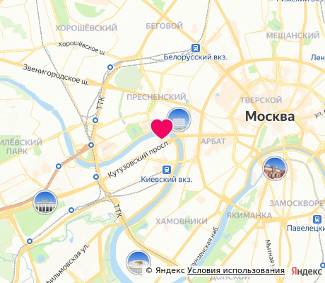 На карте