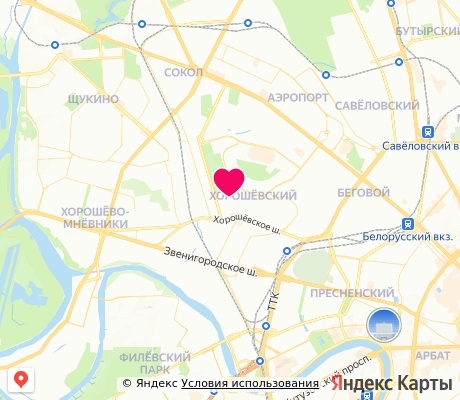 На карте