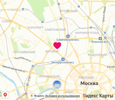 На карте