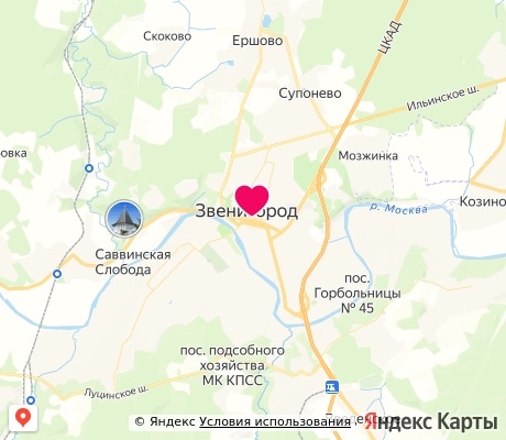На карте