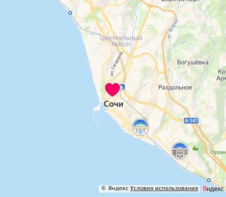 На карте