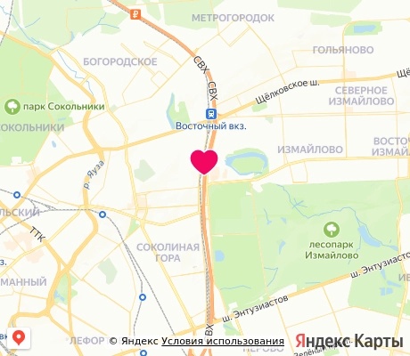 На карте