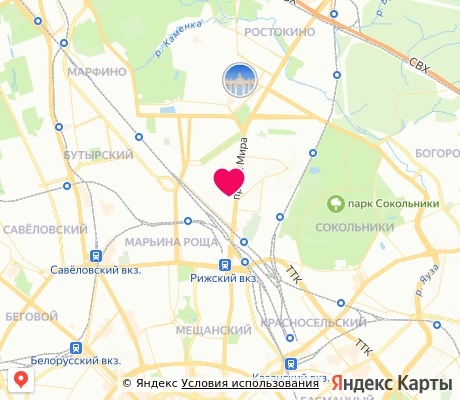 На карте