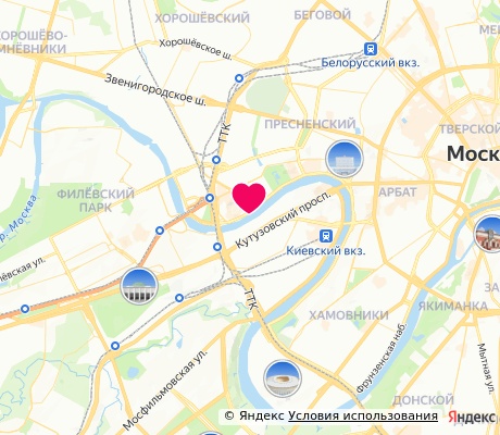 На карте