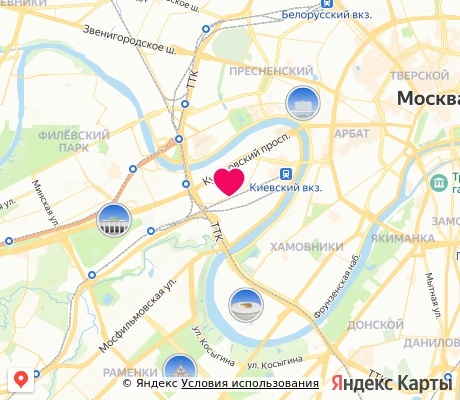 На карте