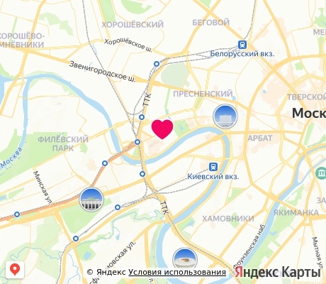 На карте
