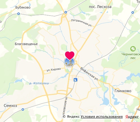 На карте