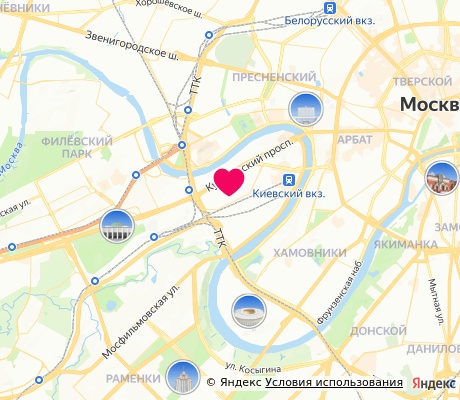На карте