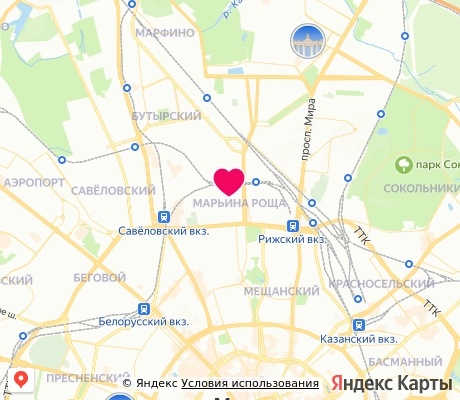 На карте