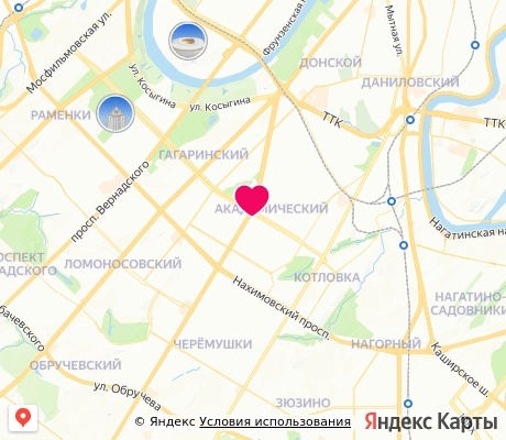 На карте
