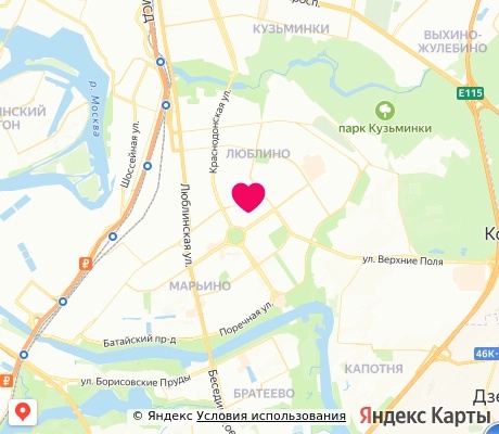На карте