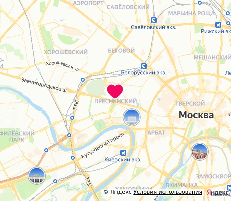 На карте