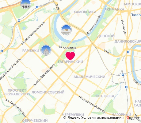 На карте