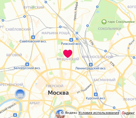 На карте