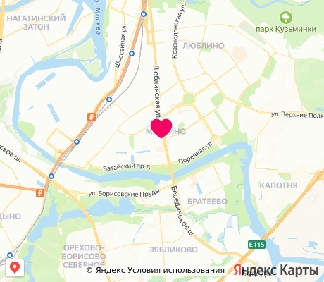 На карте