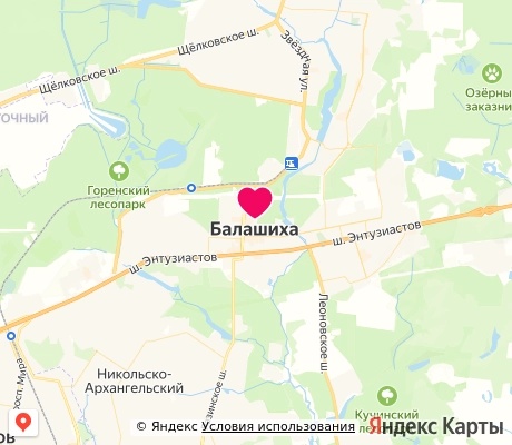 На карте