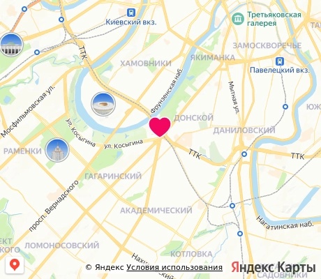 На карте