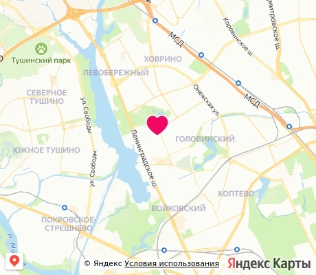 На карте