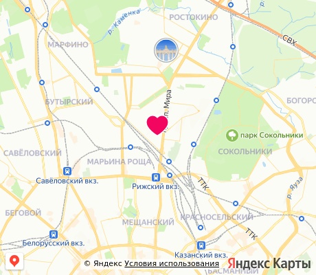 На карте