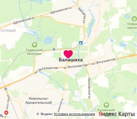 На карте