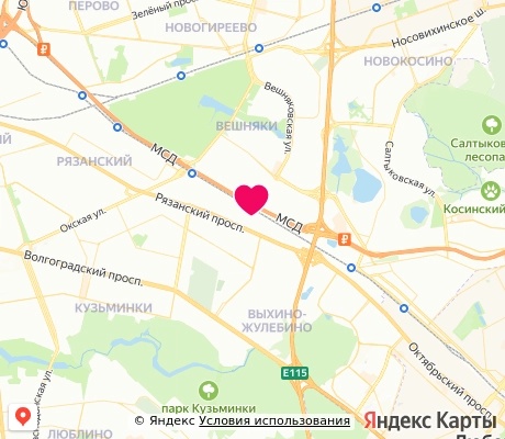 На карте