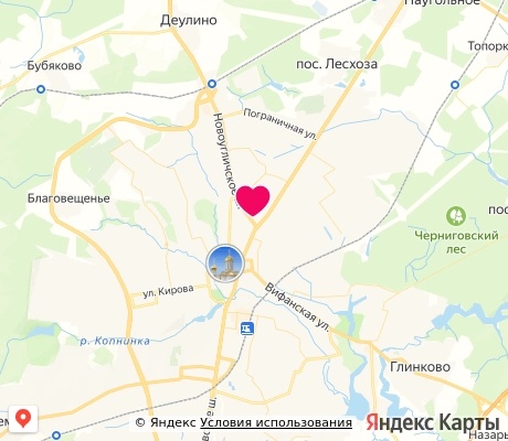 На карте