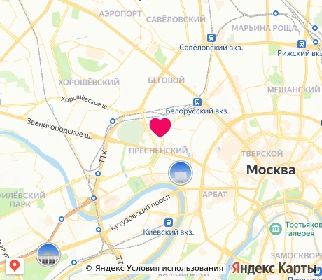 На карте