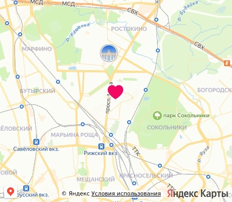 На карте