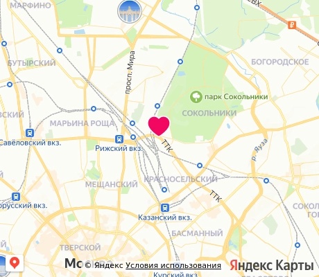 На карте