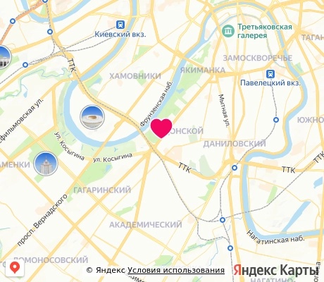 На карте