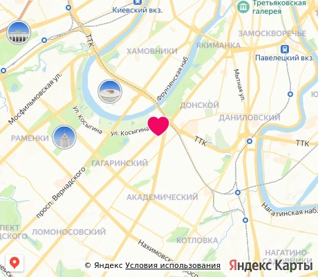 На карте