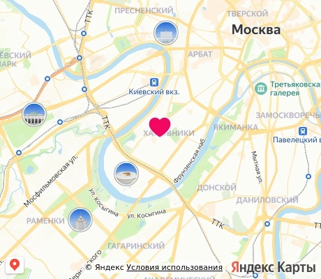 На карте