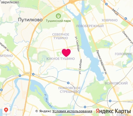На карте
